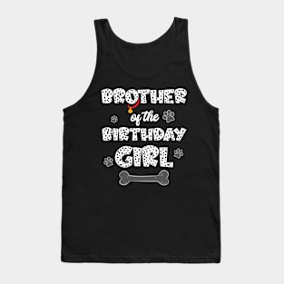 Brother Of The Birthday Girl Dalmatian Family Tank Top